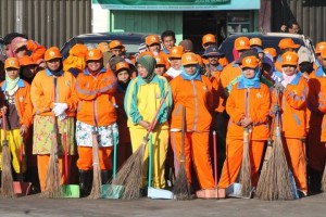 Peserta Jum'at Bersih di Takengon. (Ist)