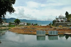 Regulating Weir PLTA Peusangan di hulu sungai Peusangan. Foto diambil Sabtu 9 Desember 2012. (Lintas Gayo | Kha A Zaghlul)