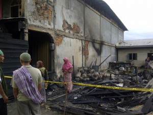 Kebakaran di Blangjerango Gayo Lues. (Lintas Gayo | Abdul Karim)