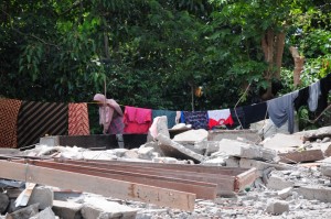 Rumah warga rusak parah akibat gempa di desa Kulem Parkanis- Bener Meriah (LG-Eed)