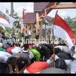 Aksi Demo Petani Kopi Bener Meriah Senin, 26/8 (Foto : wyra)