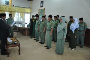 Mutasi di Jajaran Pemerintah Kabupaten Aceh Tengah Senin 20 Januari 2014 ( Foto : Zan.KG)