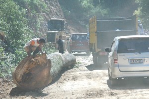 pelebaran jalan Bur Lintang (LG/Iqoni RS)