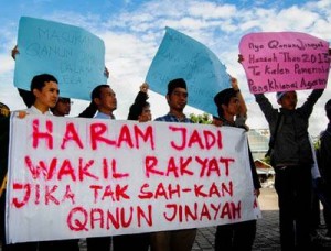 Haram Jadi Wakil Rakyat Jika Tak Sahkan Qanun Jinayah (Foto: Kiss FM Aceh)