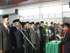 anngota DPRK Aceh Tengah disumpah 5 tahun yang lalu (Dok/LG)