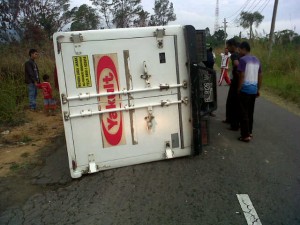 kecelakaan di Sp Lancang, Bener Meriah (LG/Fajri)