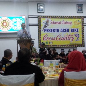 Kadis Kebudayaan dan Pariwisata Aceh, Reza Fahlevi pada malam welcome dinner peserta ABCC2 ‎di Pendopo Bupati Aceh Tengah