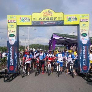 Peserta Aceh Bike Cross Country Kedua ketika start. Foto: IST