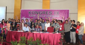 Gambar: Pengurus AJI Indonesia periode 2011-2014 (Foto:Tn)