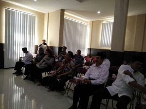 Suasana pertemuan dengan Tim Kemenkeu ‎untuk membahas percepatan pencairan dana pembangunan Rumah Sakit Regional Wilayah Tengah ( Foto : ist)