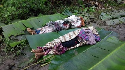 kroban meninggal di Samar Kilang tertimpa pohon (Foto/ FB Ibrahim Baim)