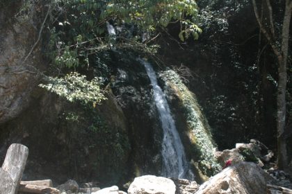 Air terjun Mengaya di Kecamatan Bintang Aceh Tengah, saat kemarau airnya tetap ada walau debitnya kecil