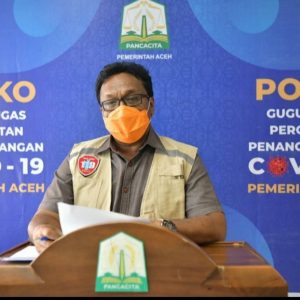 Juru Bicara Gugus Tugas Percepatan Penanganan Covid-19 Pemerintah Aceh, Saifullah Abdulgani yang akrab disapa SAG