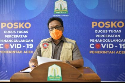 Juru Bicara Gugus Tugas Percepatan Penanganan Covid-19 Pemerintah Aceh, Saifullah Abdulgani yang akrab disapa SAG