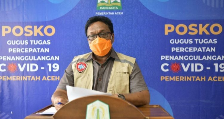 Juru Bicara Gugus Tugas Percepatan Penanganan Covid-19 Pemerintah Aceh, Saifullah Abdulgani yang akrab disapa SAG