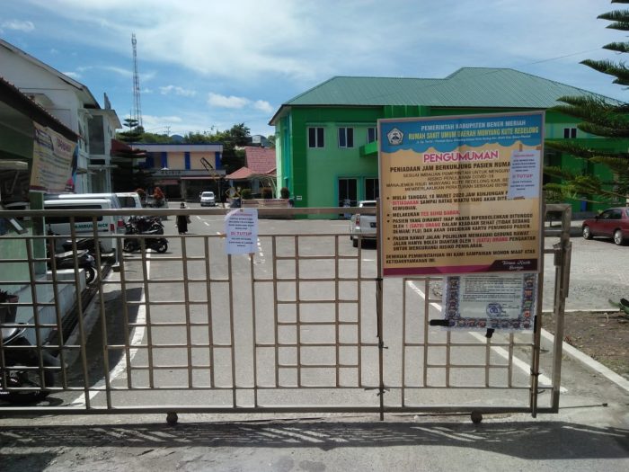 RSUD Munyang Kute di Tutup
