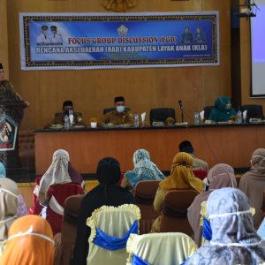 Pemerintah Kabupaten Aceh Tengah menggelar FGD Rencana Aksi Daerah Kabupaten Layak Anak (RAD-KLA) di Gedung Opr. Room Setdakab, Selasa (28/07).