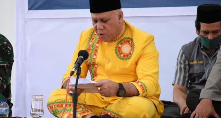 Bupati shabela Abubakar Sampaikan Arahan Dalam Acara pelantikan Majelis Adat Gayo (MAG) 2020-2024. Kamis (03/09/2020).