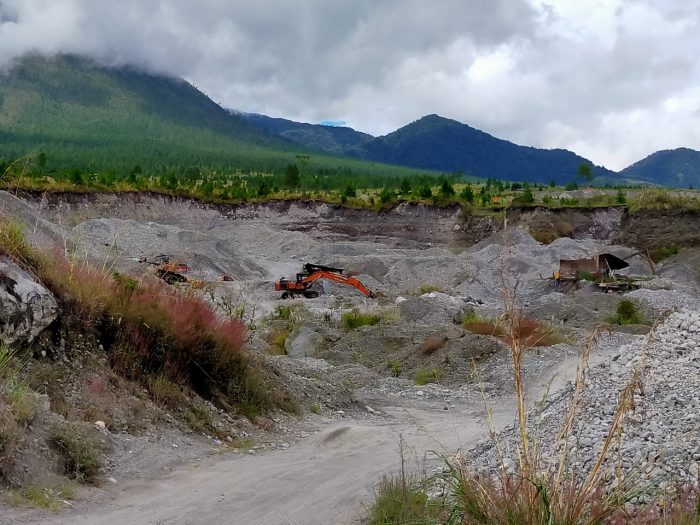 Salah Satu Galian C yang ada di Dusun Musara Pakat Kampung Wih Pesam, Bener Meriah.